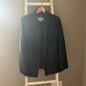 Leather coat